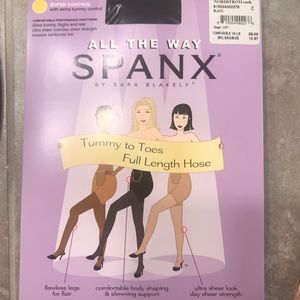 Spanx Size C stockings. Black. New in packages NWT
